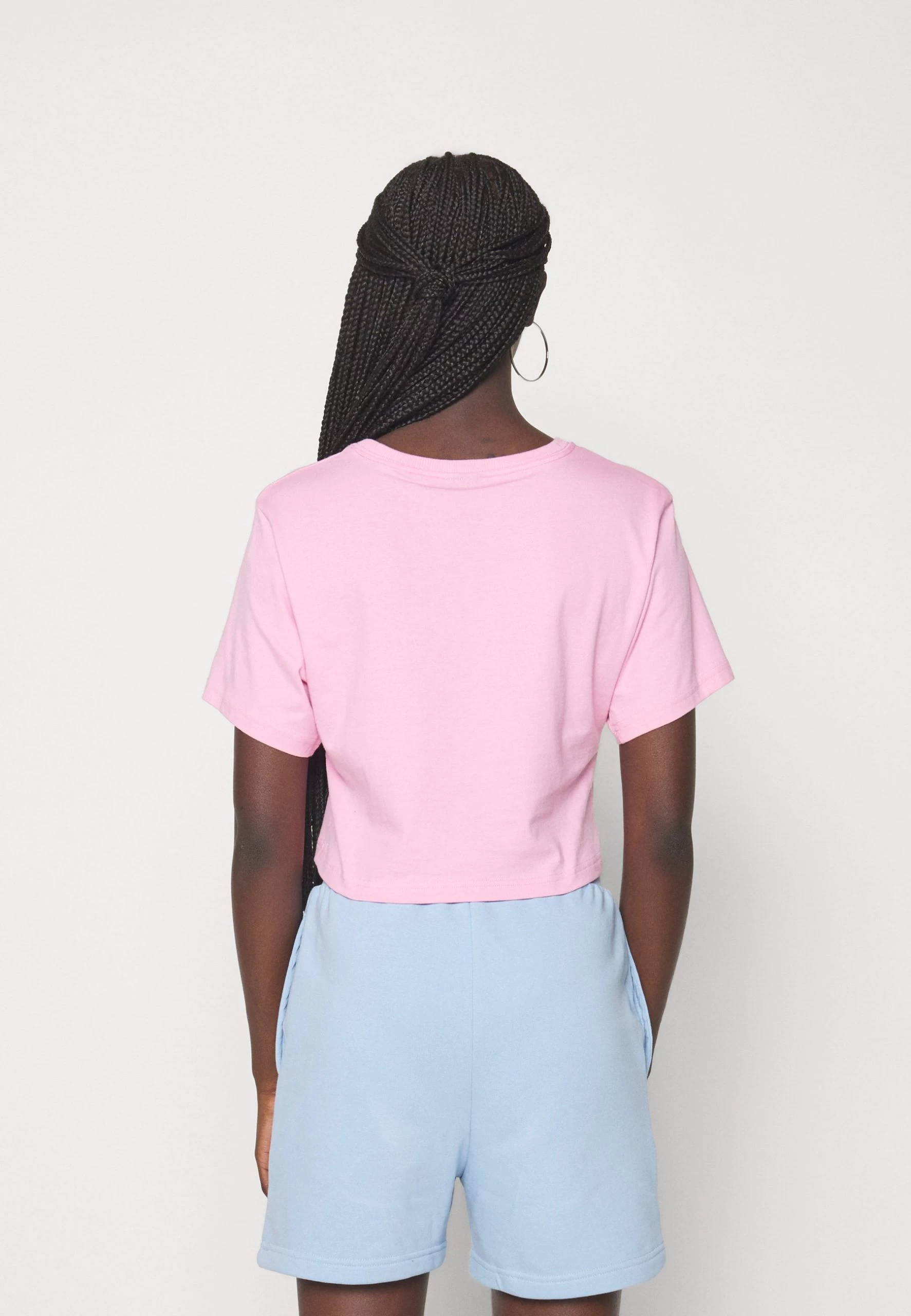 Ellesse Beneventi Crop - Print T-Shirt - Pink - Image 4