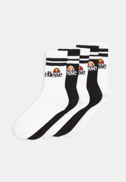 Ellesse Ralla Socks 5 Pack Unisex - Socks - White/Black