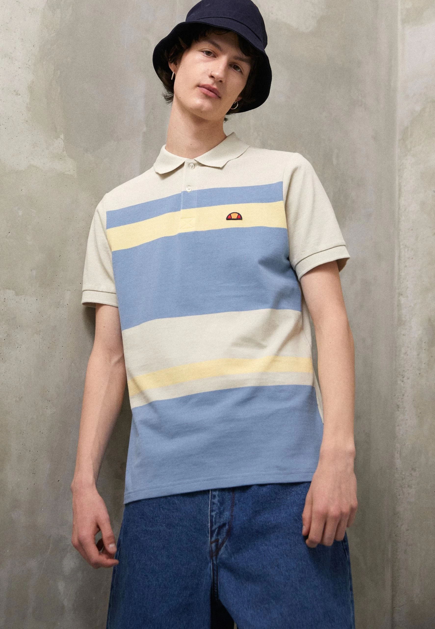 Ellesse Damia - Polo Shirt - Beige/Blue