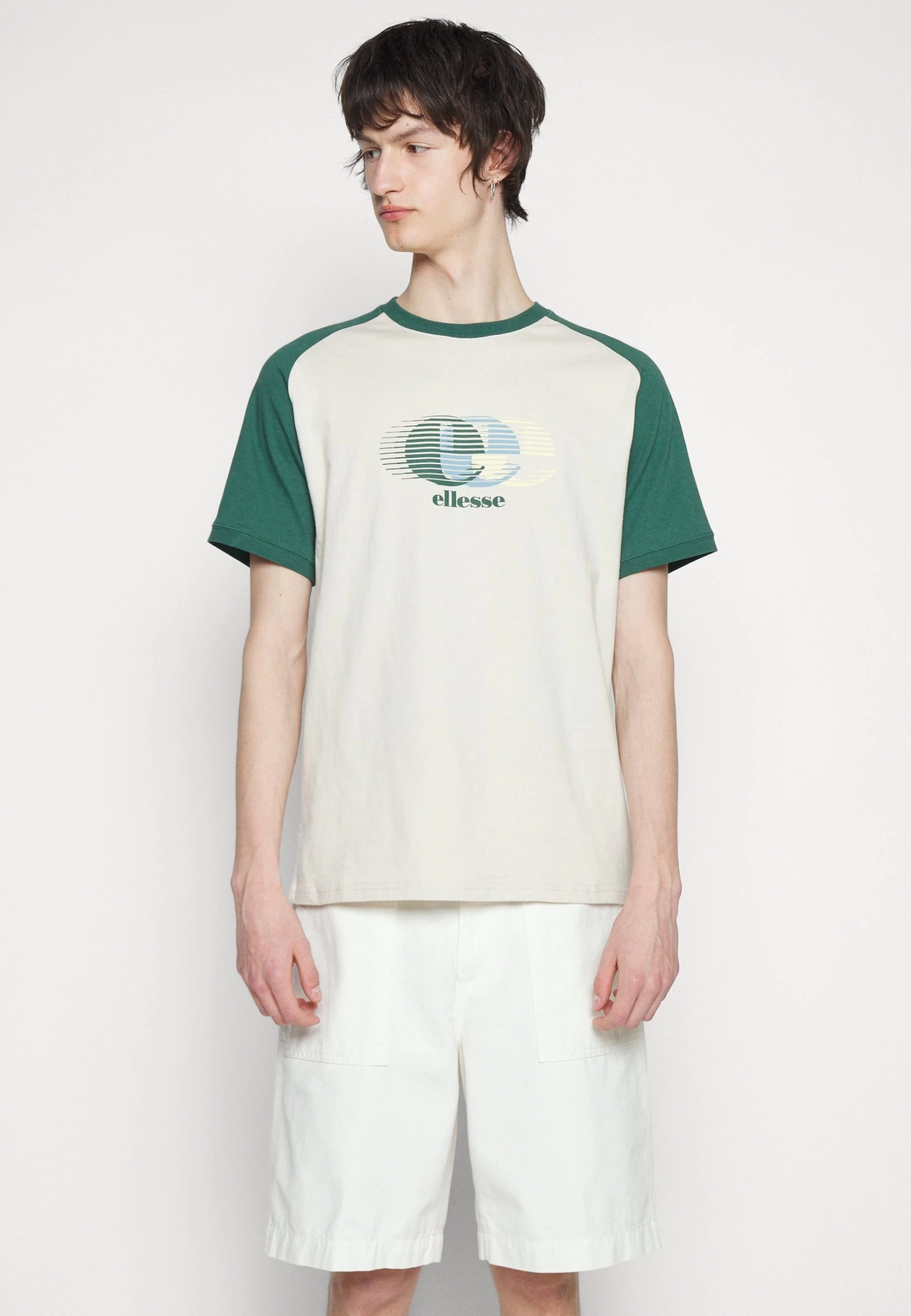 Ellesse Perrow - Print T-Shirt - Beige - Image 3