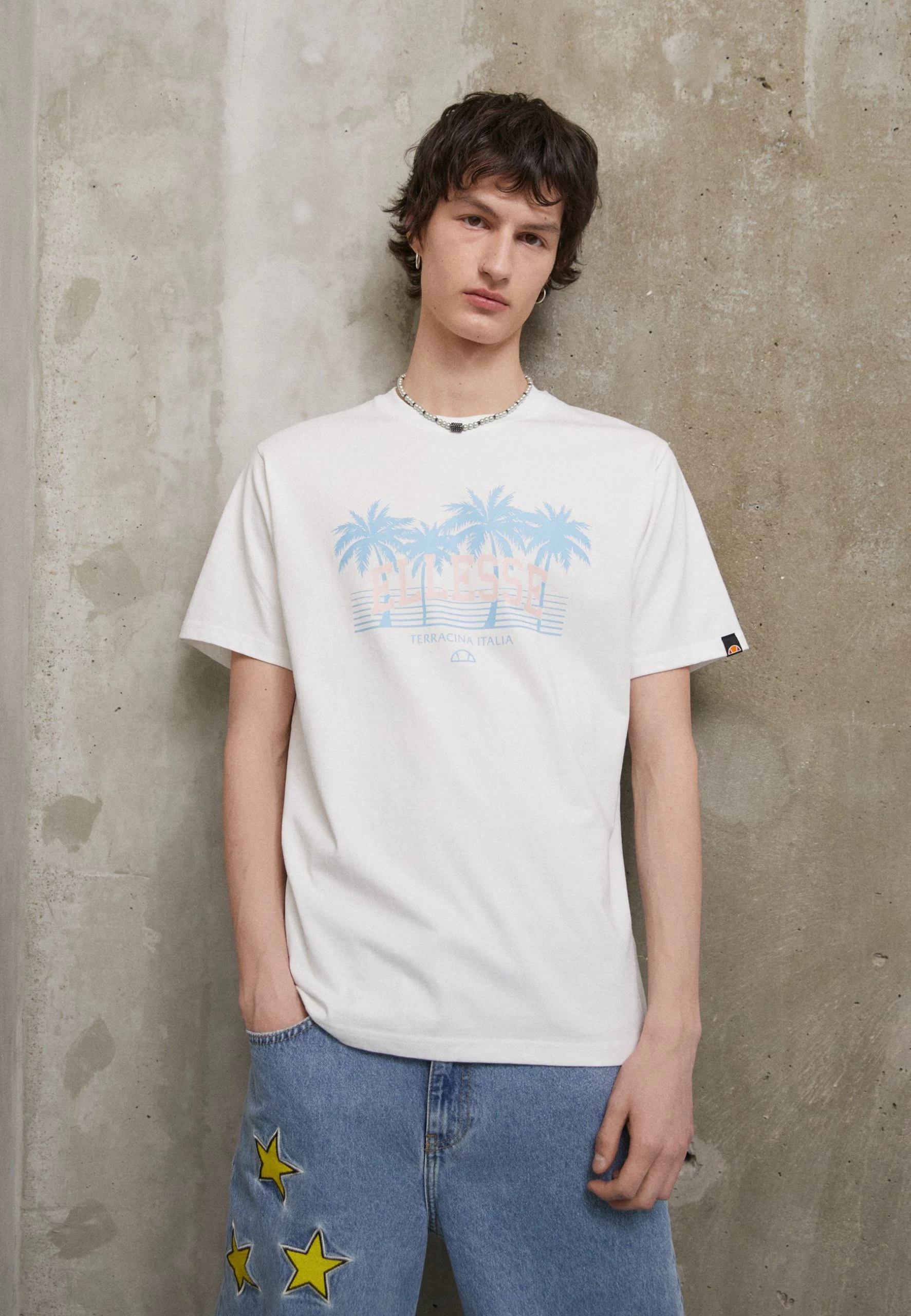 Ellesse Peralo - Print T-Shirt - White