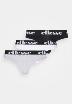 Ellesse Kayley Thong 3 Pack - Thong - Grey Melange/Black/White