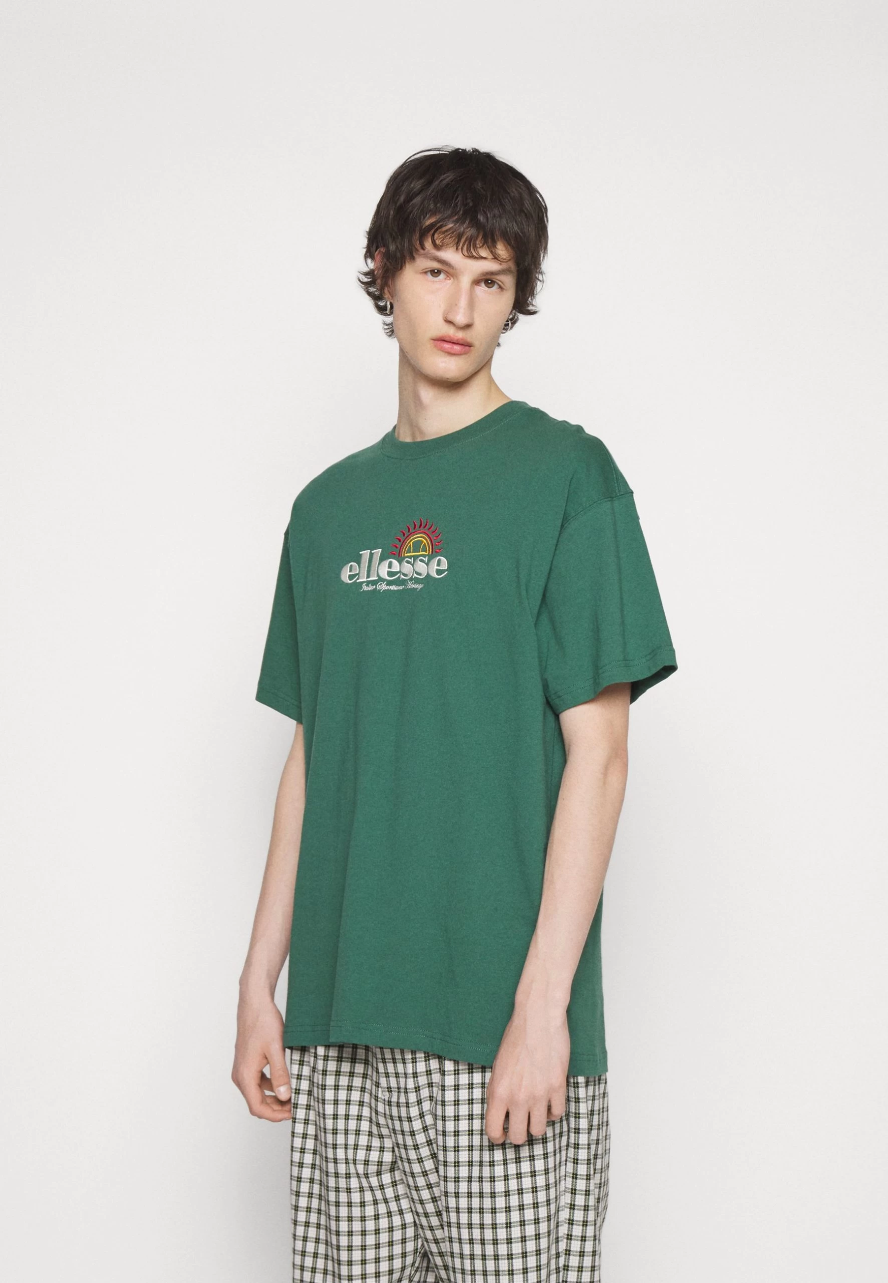 Ellesse Aestas - Print T-Shirt - Dark Green
