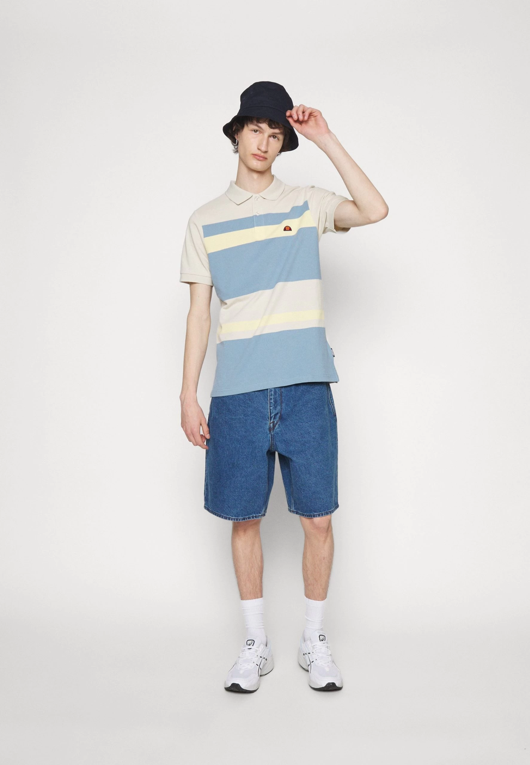 Ellesse Damia - Polo Shirt - Beige/Blue - Image 5