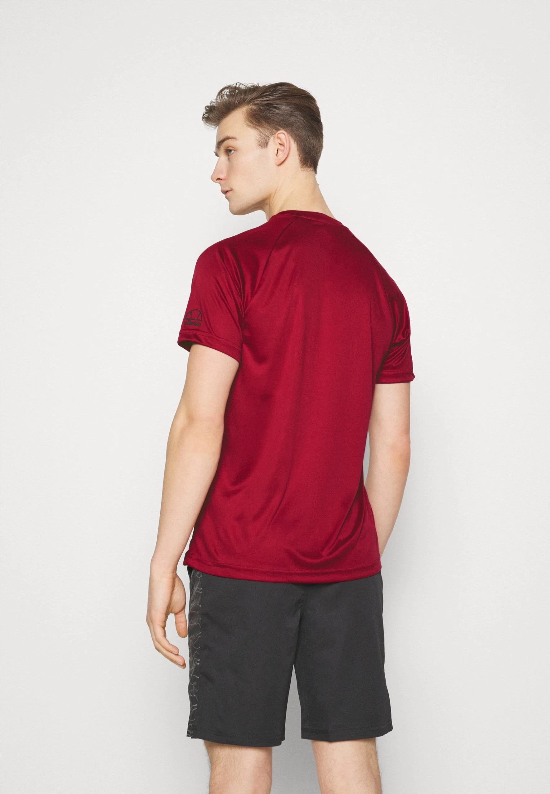 Ellesse Ondata Tee - Print T-Shirt - Burgundy - Image 3