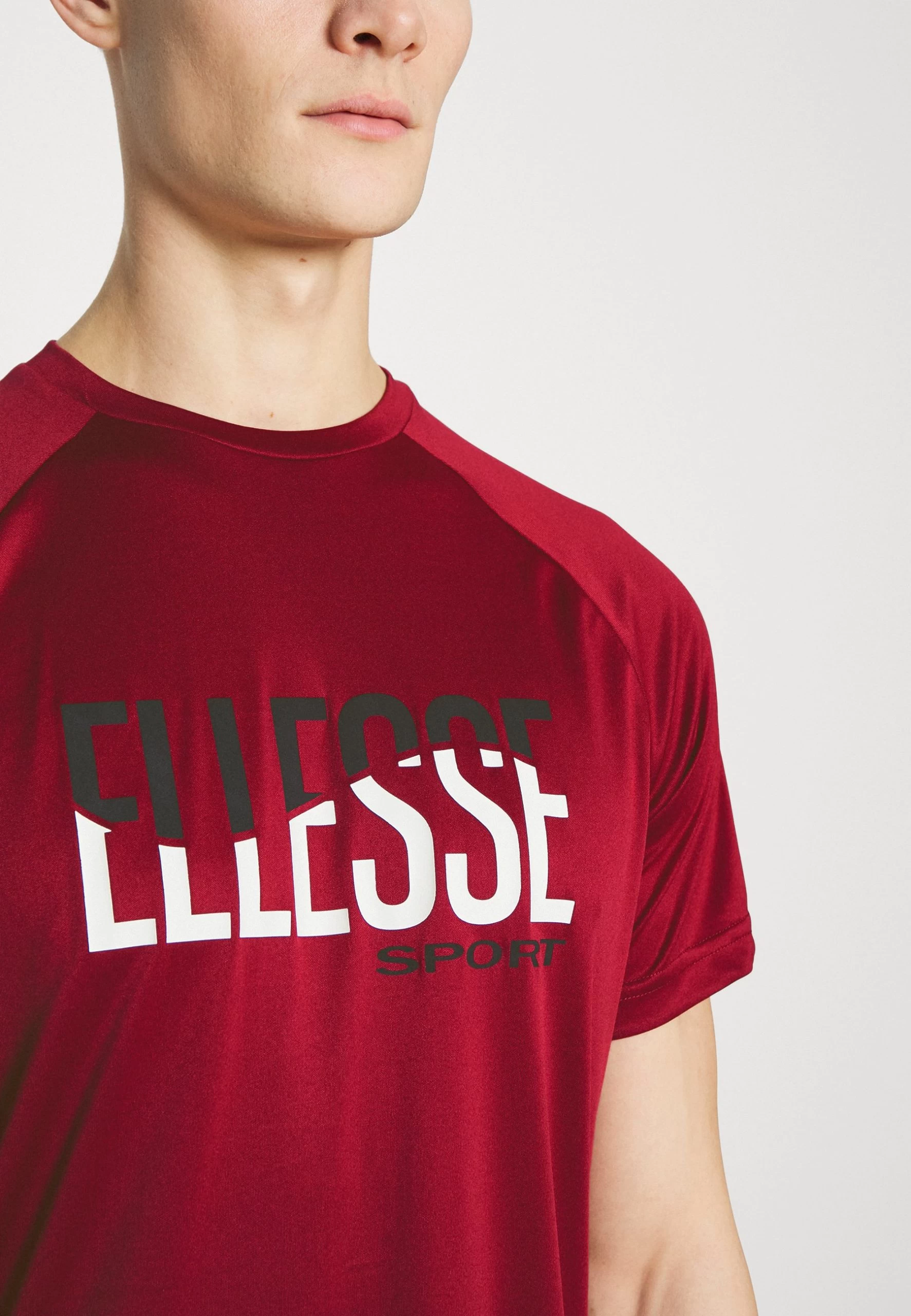 Ellesse Ondata Tee - Print T-Shirt - Burgundy - Image 6
