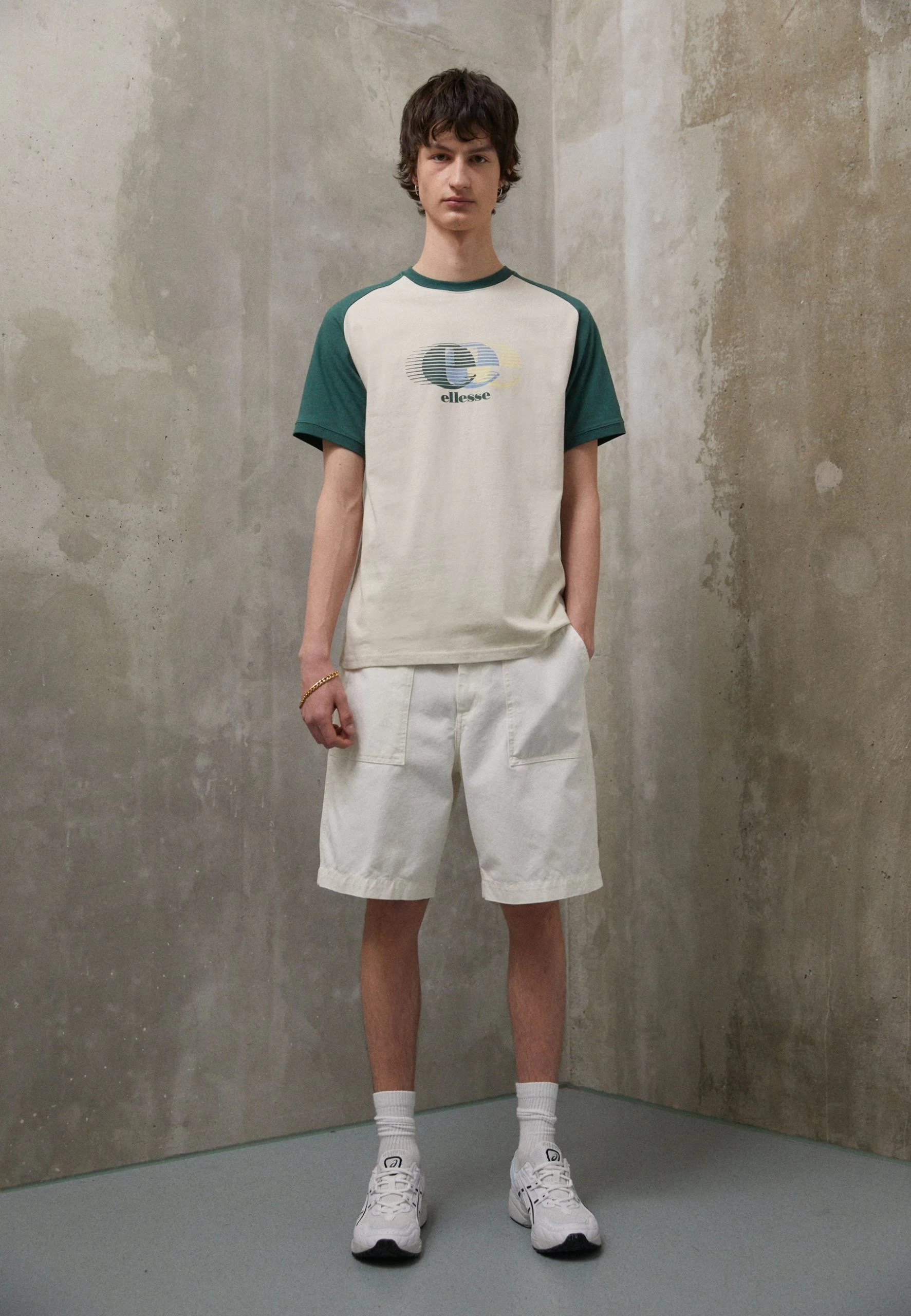 Ellesse Perrow - Print T-Shirt - Beige - Image 2