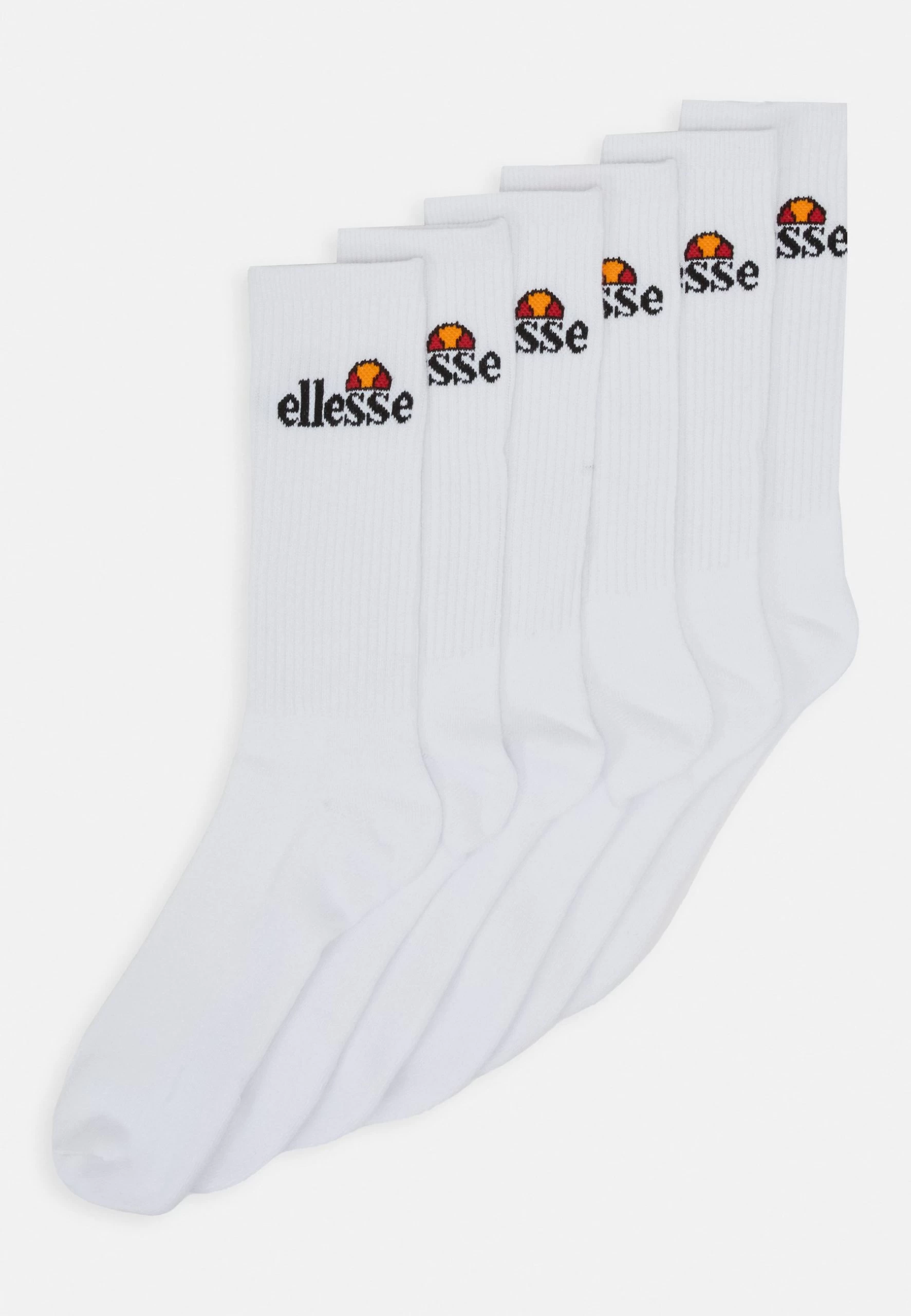 Ellesse Romuno Unisex 6 Pack - Socks - White