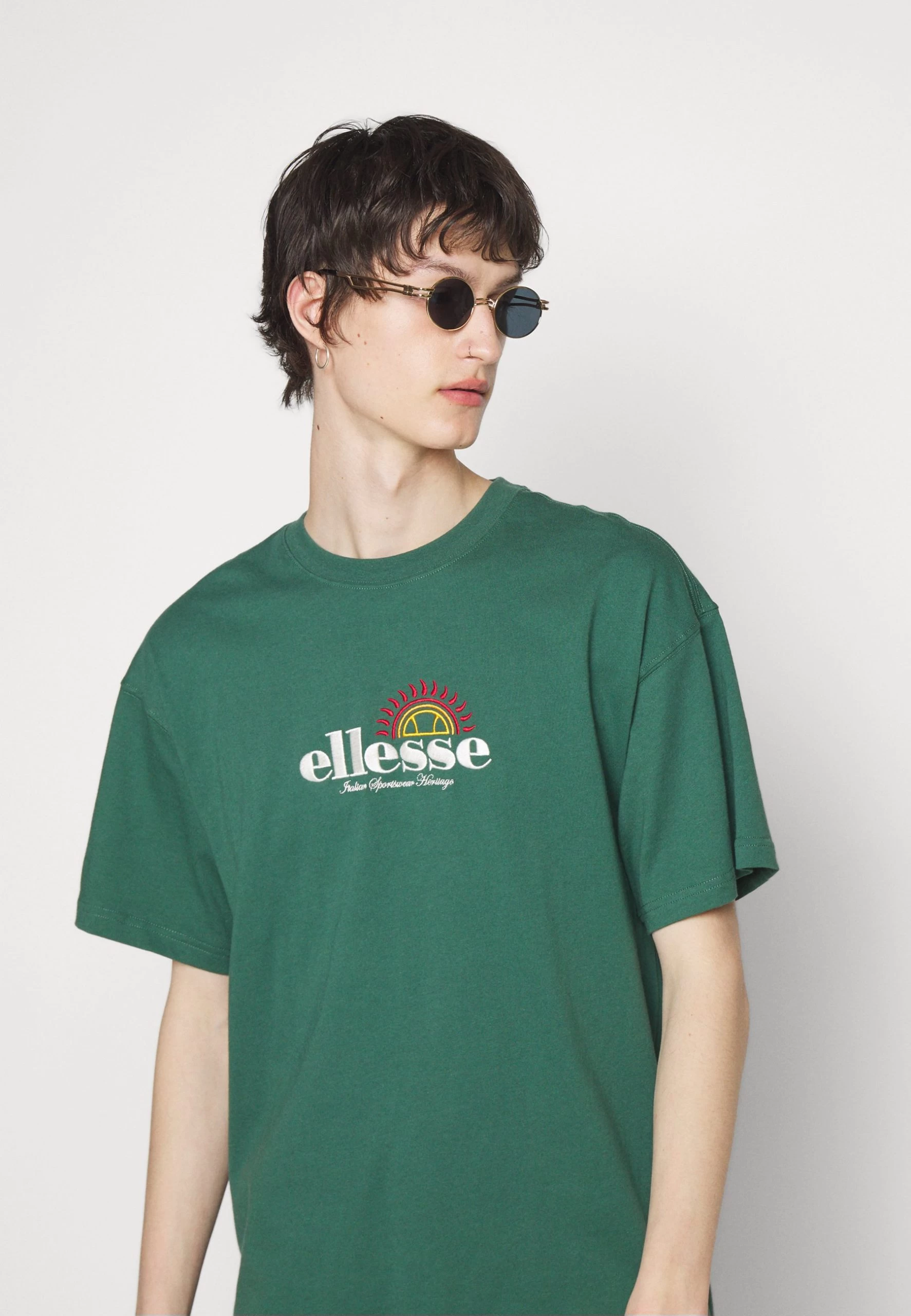 Ellesse Aestas - Print T-Shirt - Dark Green - Image 4