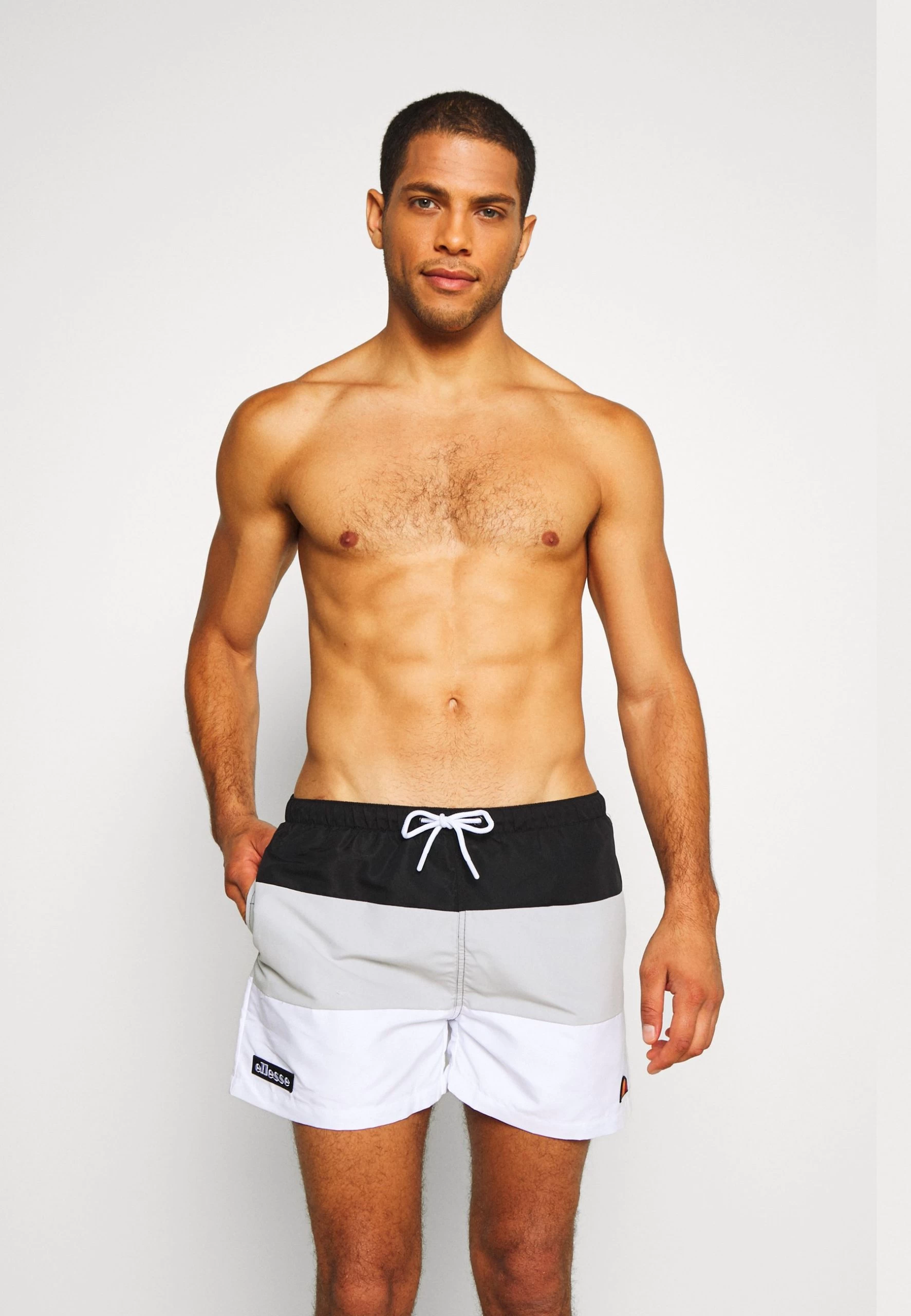 Ellesse Cielo - Swimming Shorts - Black/Grey/White