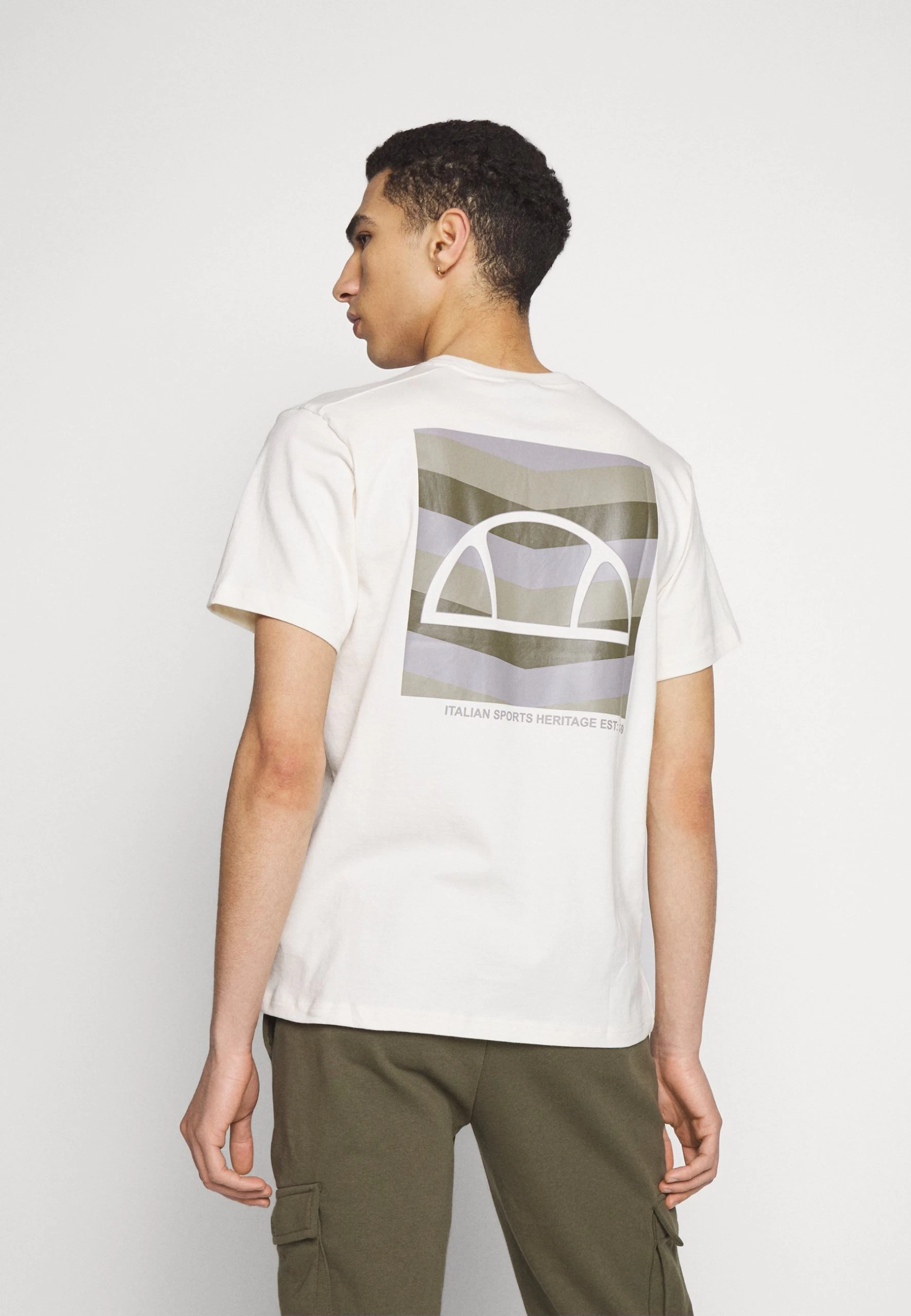Ellesse Sestra - Print T-Shirt - Off White - Image 3
