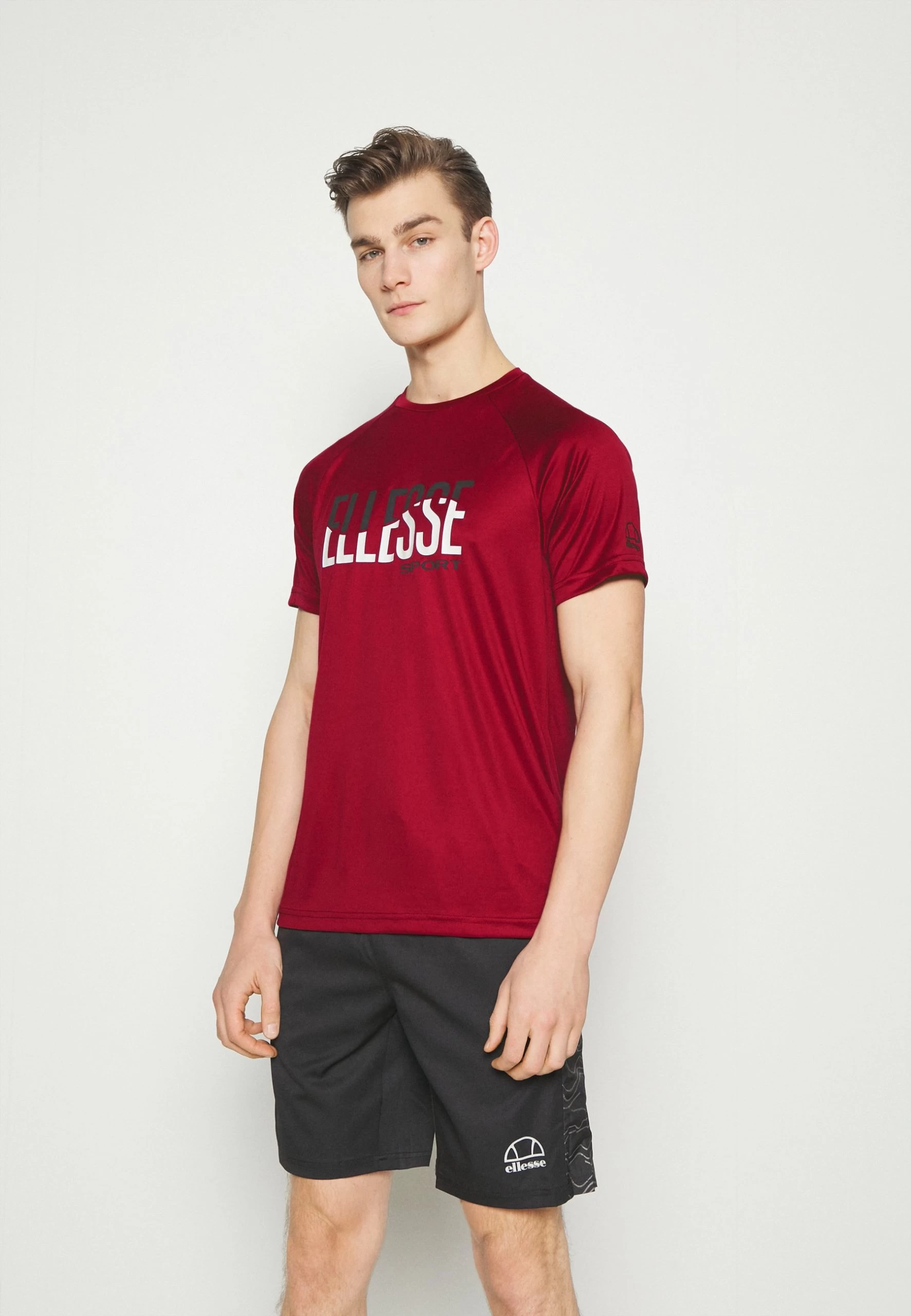 Ellesse Ondata Tee - Print T-Shirt - Burgundy