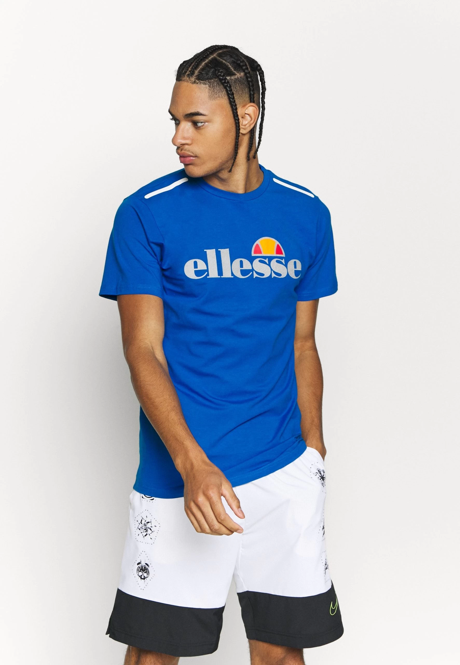 Ellesse Cella- Print T-Shirt - Blue
