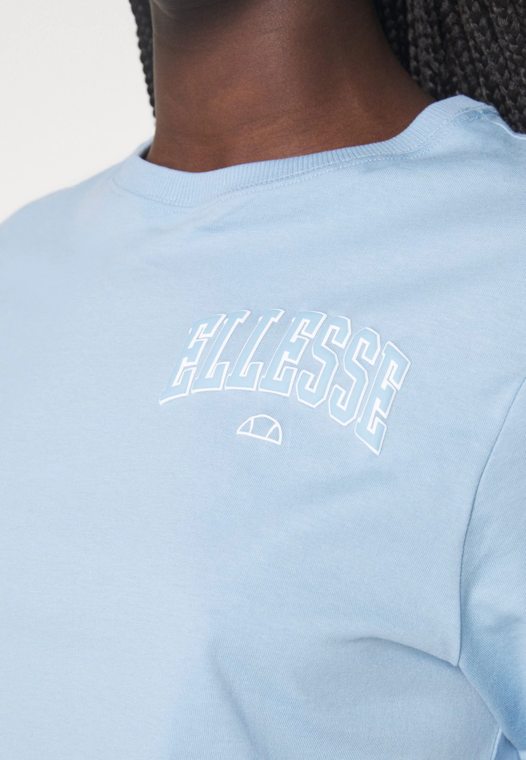 Ellesse Beneventi Crop - Print T-Shirt - Light Blue - Image 7