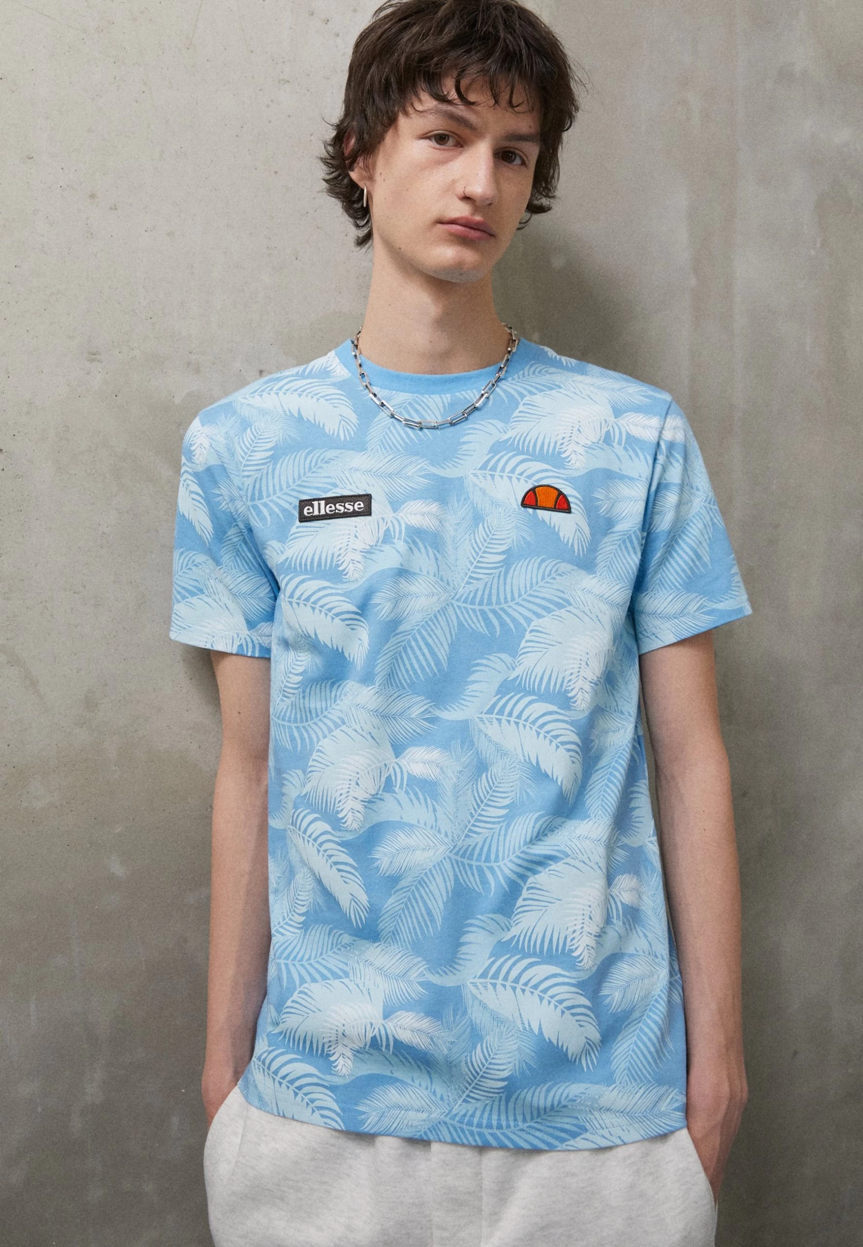 Ellesse Cristia - Print T-Shirt - Light Blue