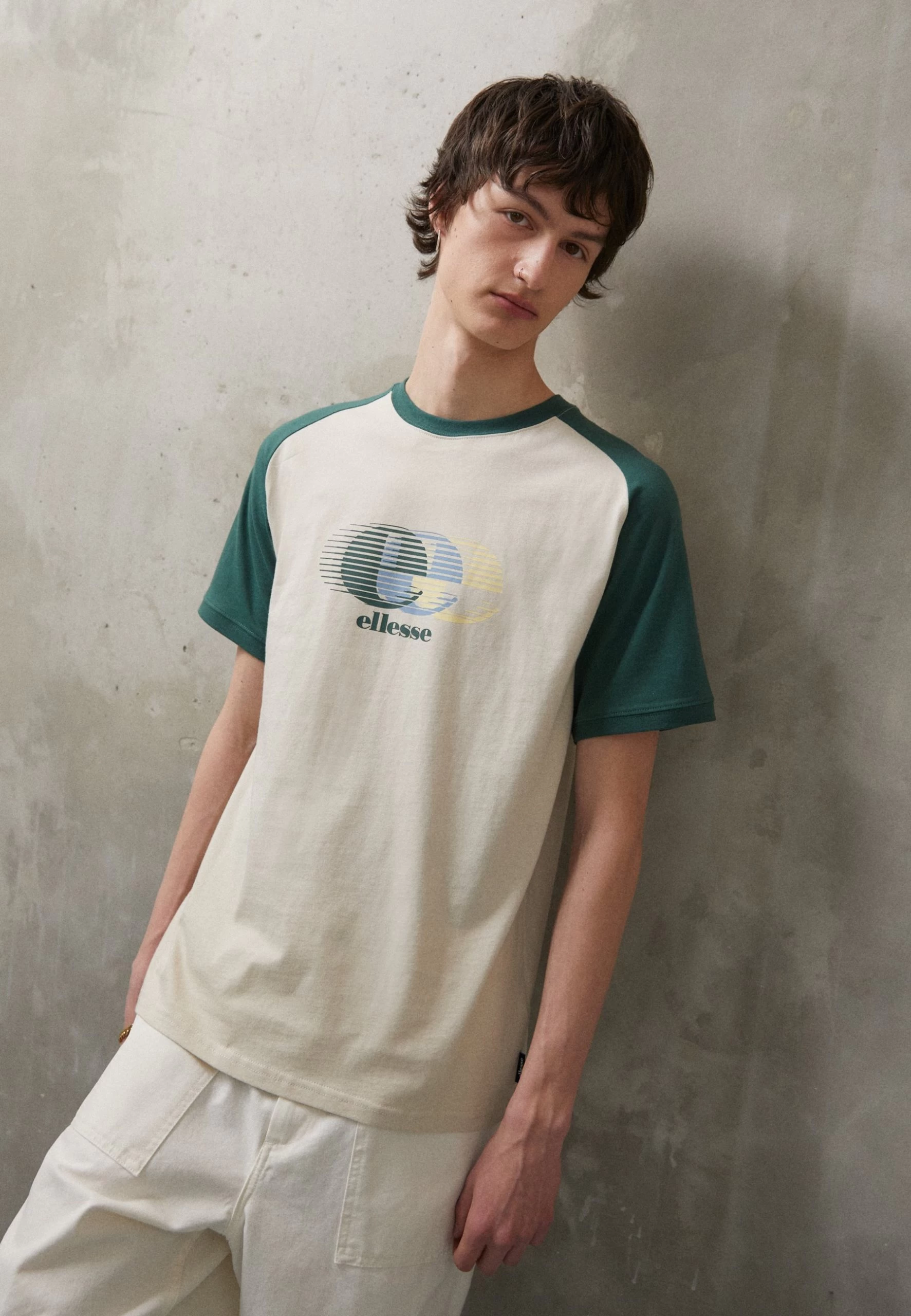 Ellesse Perrow - Print T-Shirt - Beige