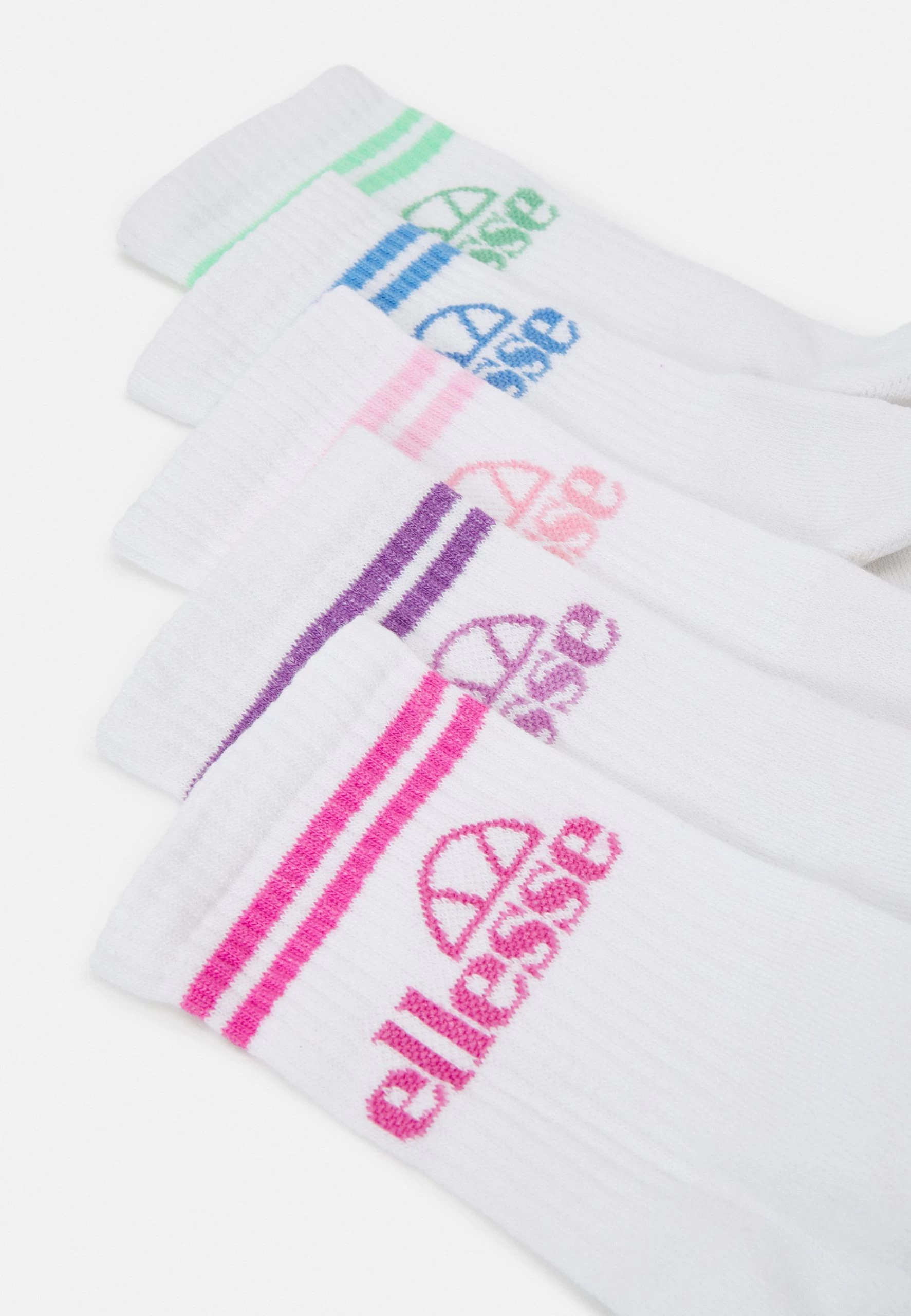 Ellesse Ralla Unisex 5 Pack - Socks - White - Image 2