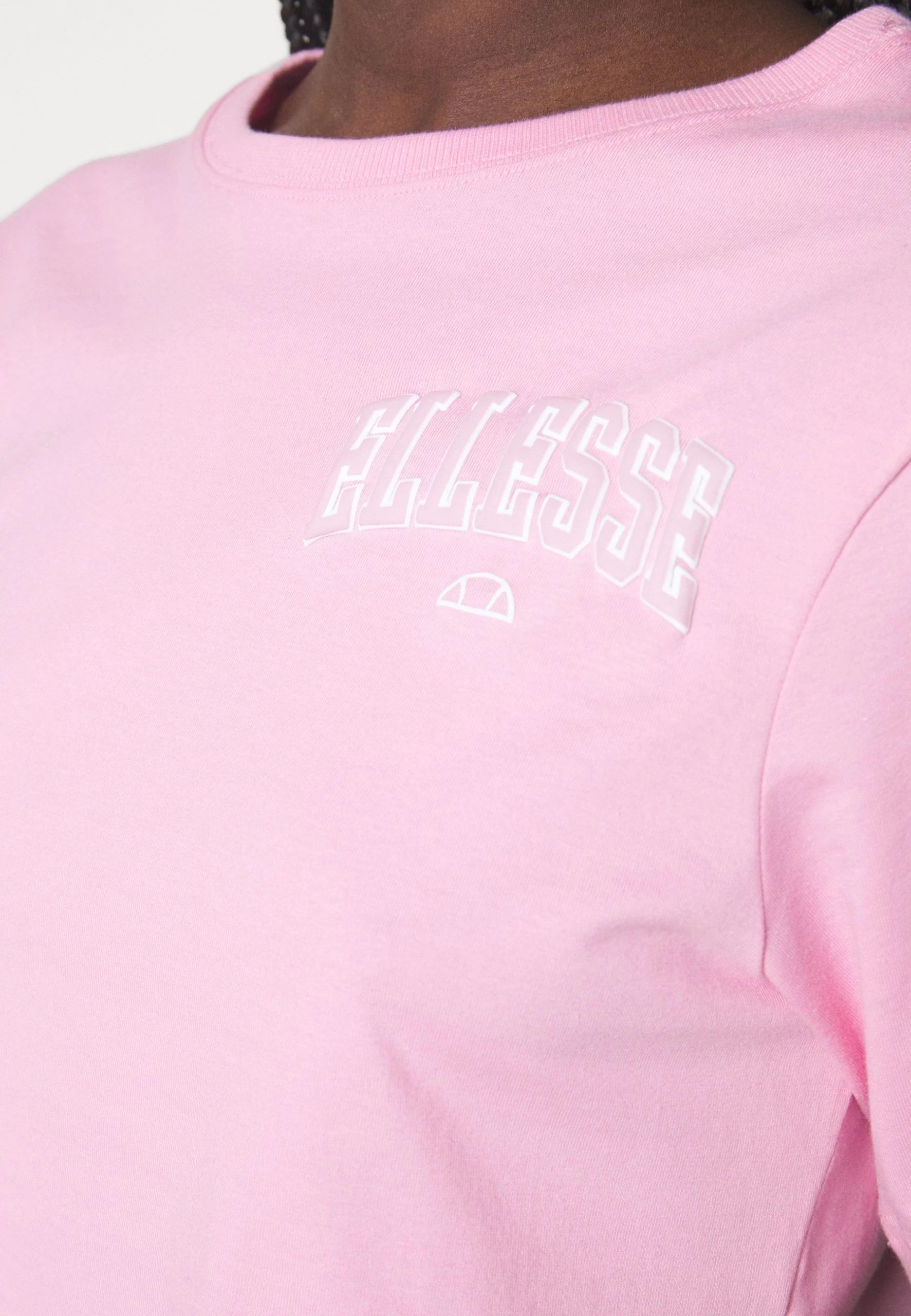 Ellesse Beneventi Crop - Print T-Shirt - Pink - Image 7