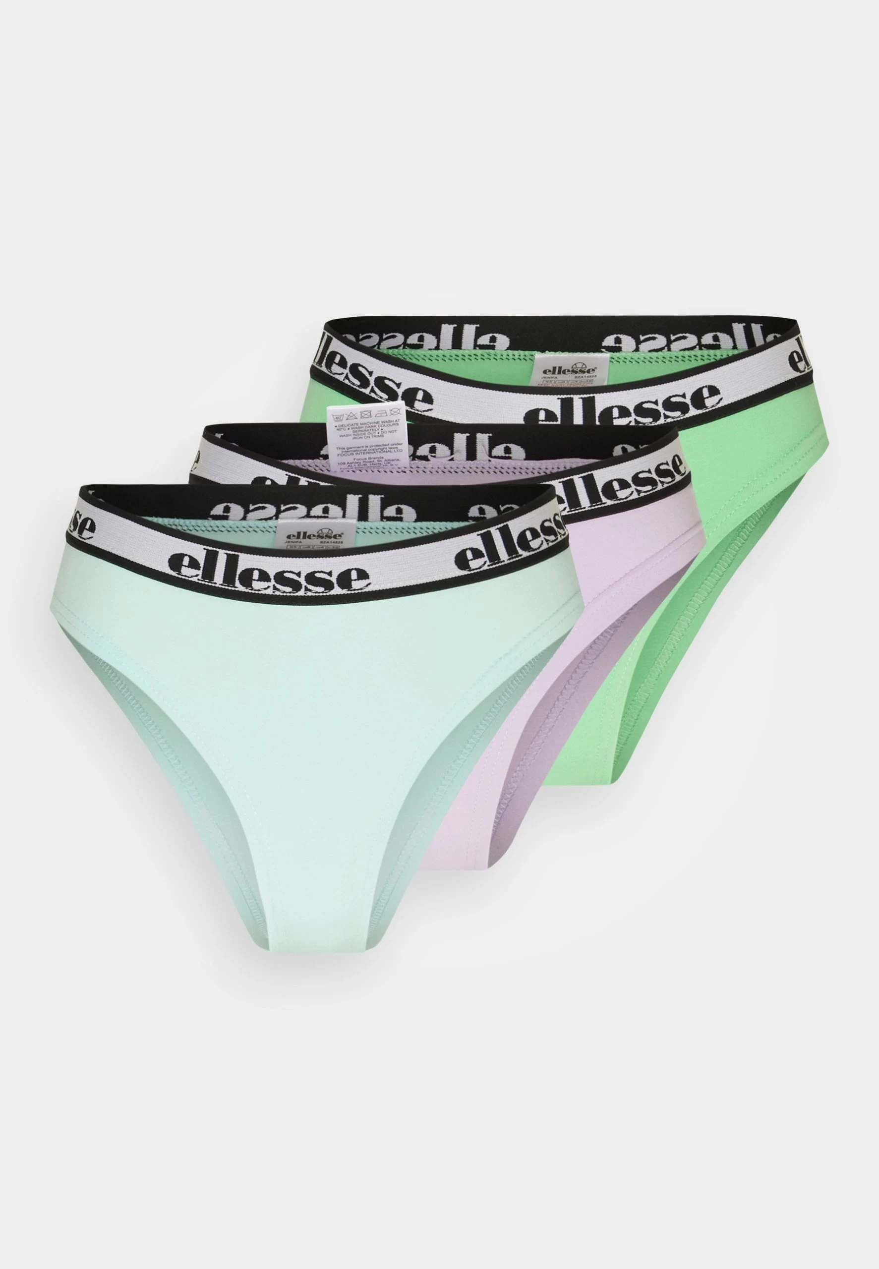 Ellesse Jenifa High Waist 3 Pack - Briefs - Lilac/Light Blue/Green - Image 7